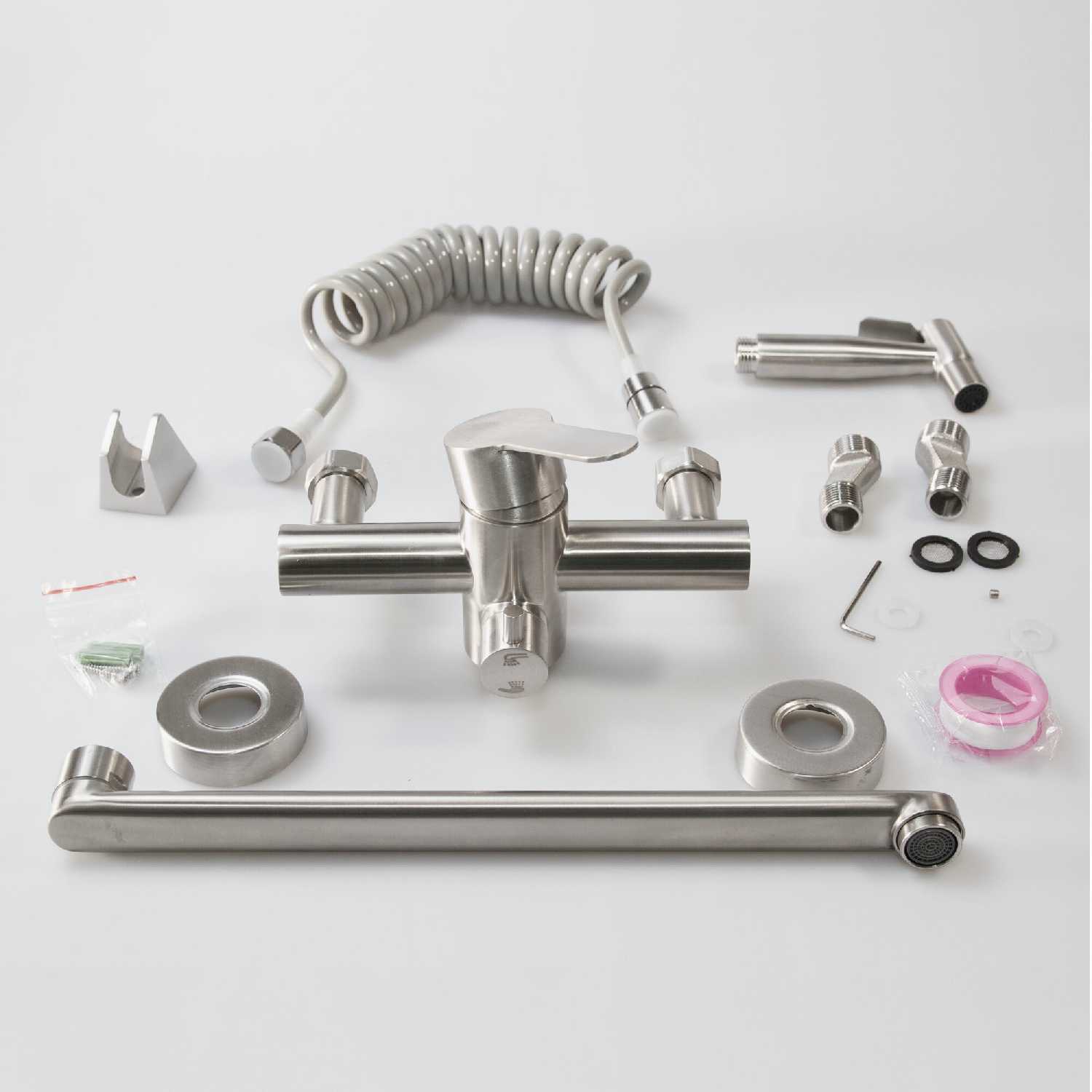 Встраиваемый смеситель для кухни Delta с лейкой и длинным изливом фотография 2