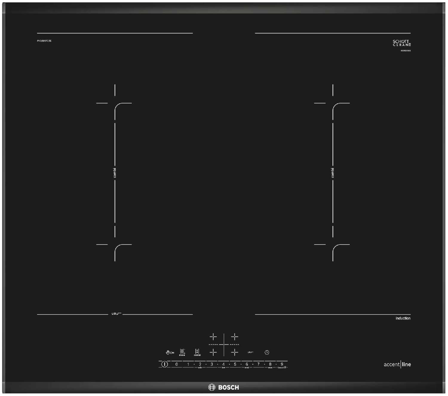 Индукционная варочная панель Bosch PVQ695FC5Z