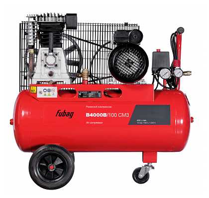 Компрессор масляный Fubag B4000B/100 СМ3, 100 л, 2.2 кВт фотография 2