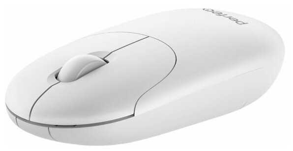 Мышь Perfeo Slim, беспроводная, оптическая, 1200 dpi, USB, белая