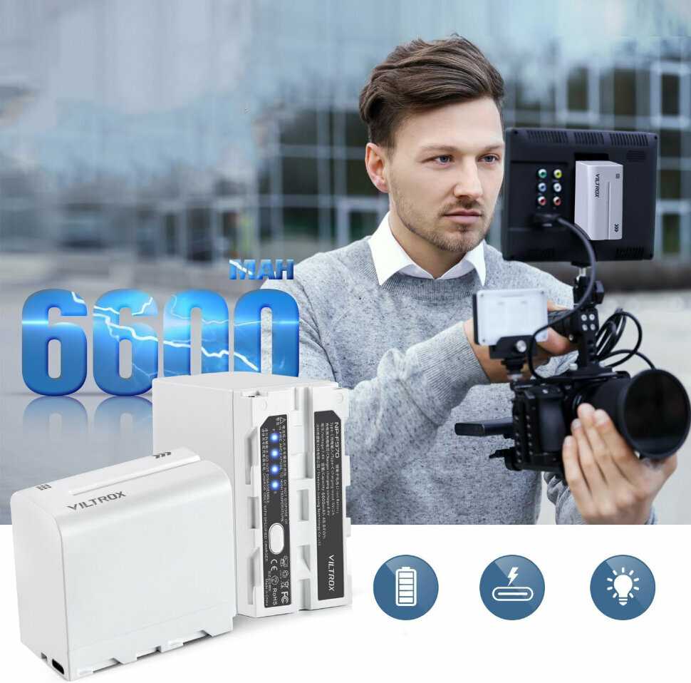 Аккумулятор Viltrox NP-F970 Type-C фотография 7