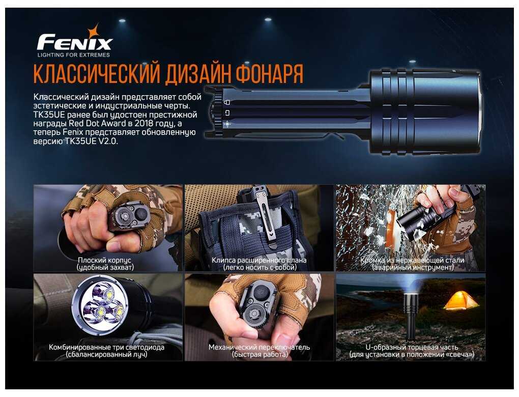 Поисковый фонарь Fenix TK35UE V2.0 фотография 12