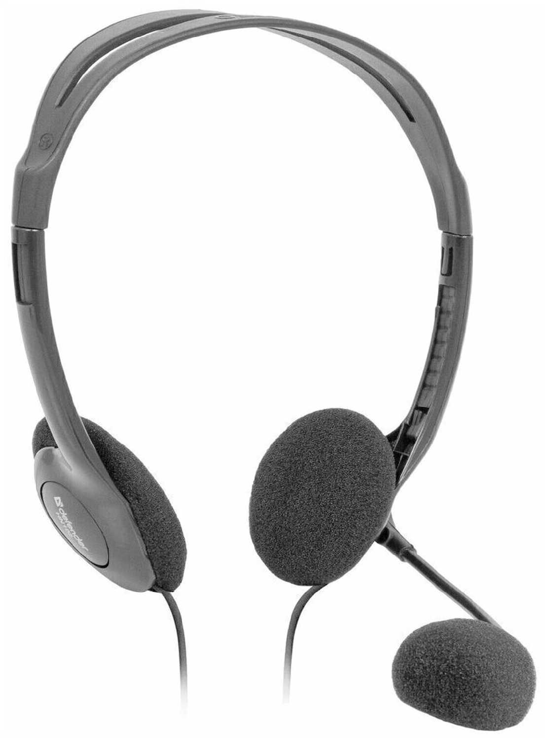 Наушники с микрофоном (гарнитура) DEFENDER Наушники с микрофоном DEFENDER HN-102 (63102) фотография 1