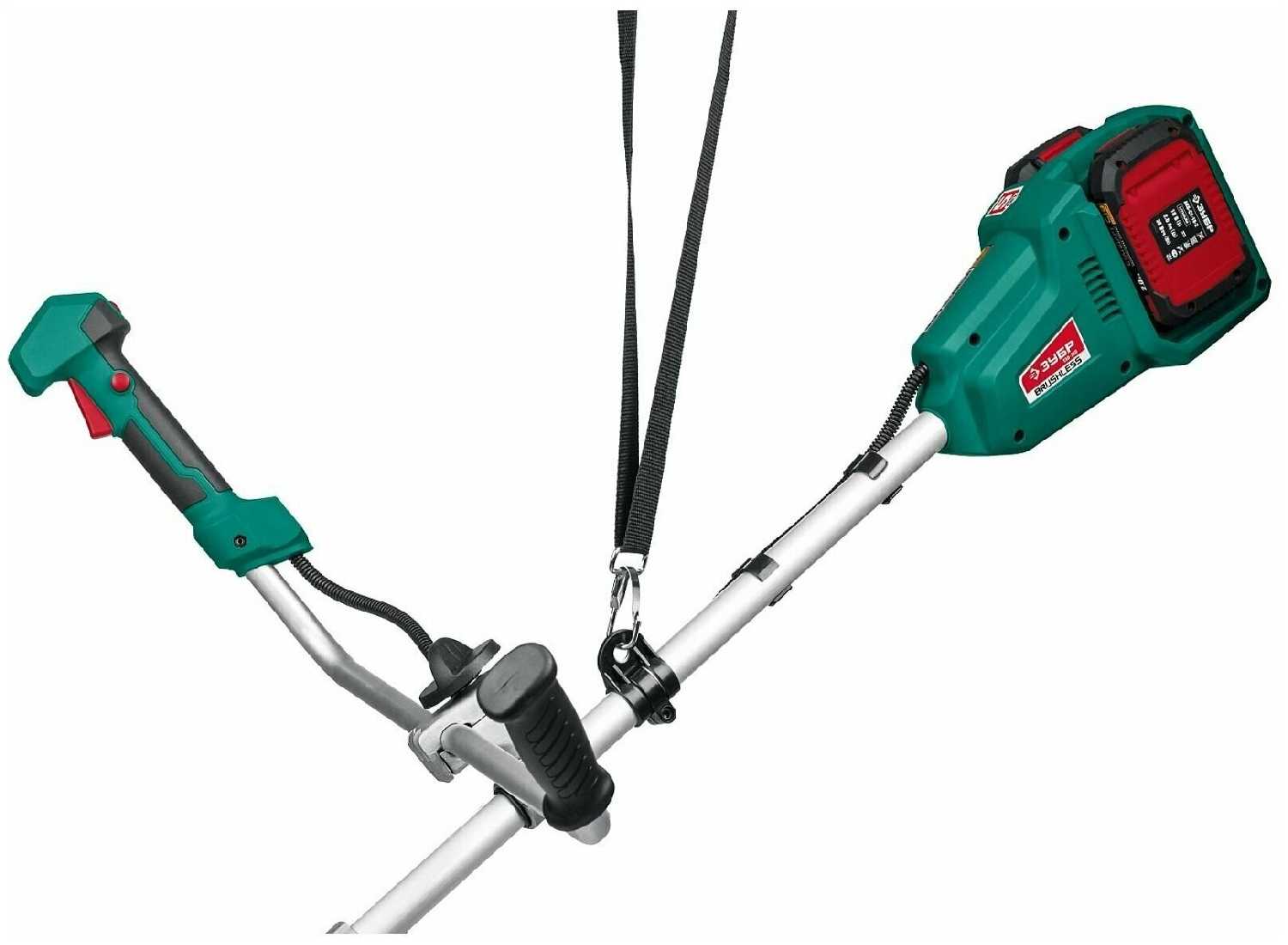 Триммер аккумуляторный садовый ЗУБР ТАБ-365-22 [бесщеточный, 2х18В АКБ (2Ач)] фотография 9