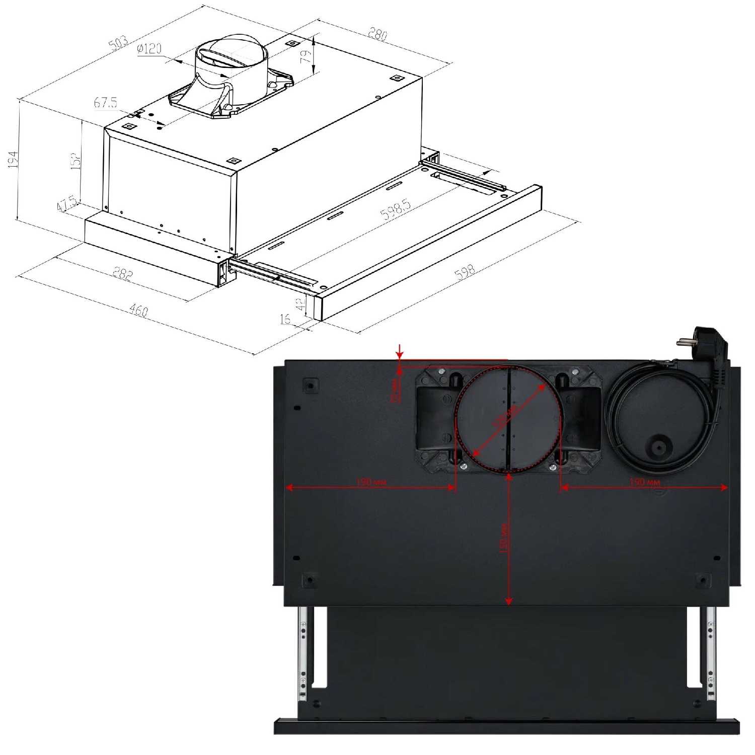 Встраиваемая вытяжка Meferi Slidebox60WH Glass Ultra (60 см) фотография 12