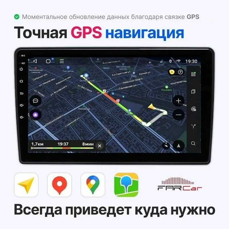 Магнитола FarCar 9 дюймов на Android 12 (2GB/32GB) фотография 5