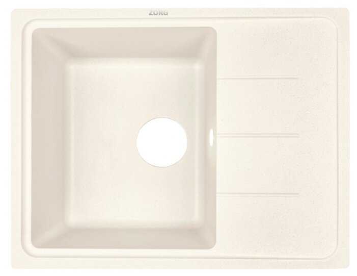 Врезная кухонная мойка ZorG Sanitary Torino 62, 50х61.5см, искусственный гранит фотография 8