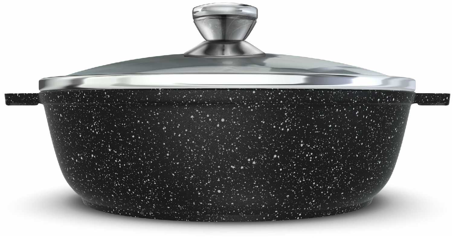 Сковорода-жаровня НЕВА МЕТАЛЛ ПОСУДА Индукция Гранит (L186540i) фотография 1