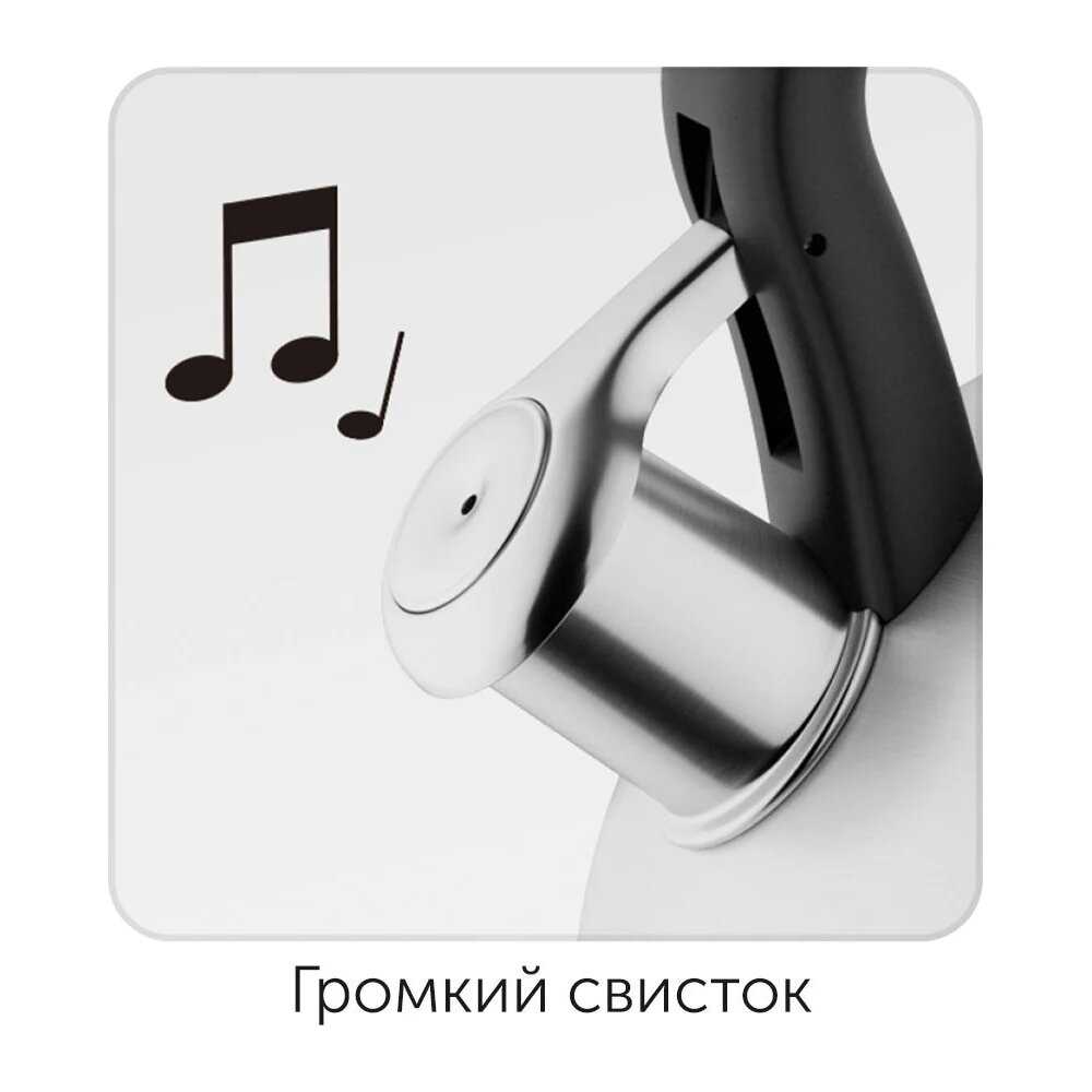 Чайник для плиты со свистком, 2,6 л, IVONA фотография 5