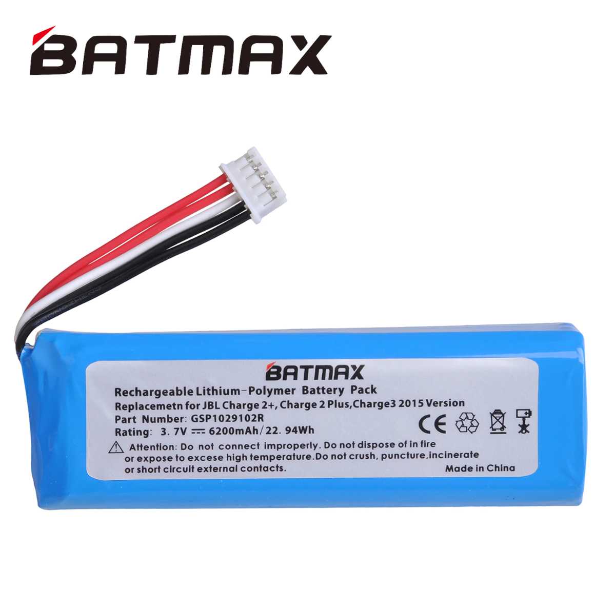 Аккумулятор BATMAX для JBL Flip 4 / Flip 4 Special Edition (3200 mAh)