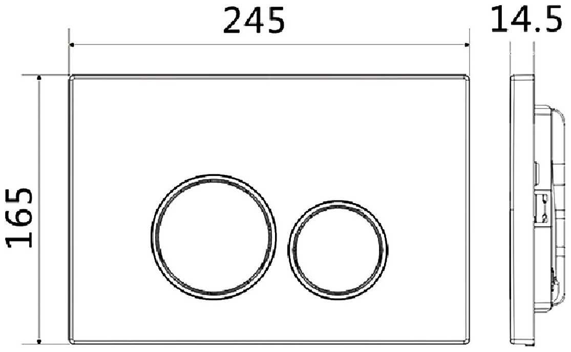 Смывная клавиша CHARUS Spazio (FP.330.11.01) фотография 3