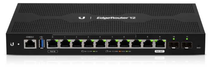 Маршрутизатор Ubiquiti EdgeRouter 12 ER-12 фотография 1