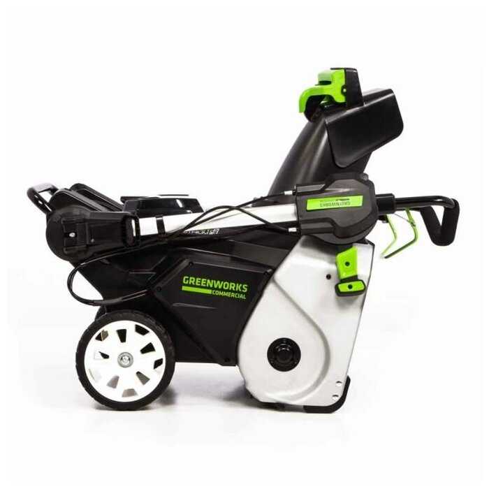 Снегоуборщик аккумуляторный Greenworks GD82ST с аккумулятором 5 А.ч, 82 В, 5мА·ч фотография 10