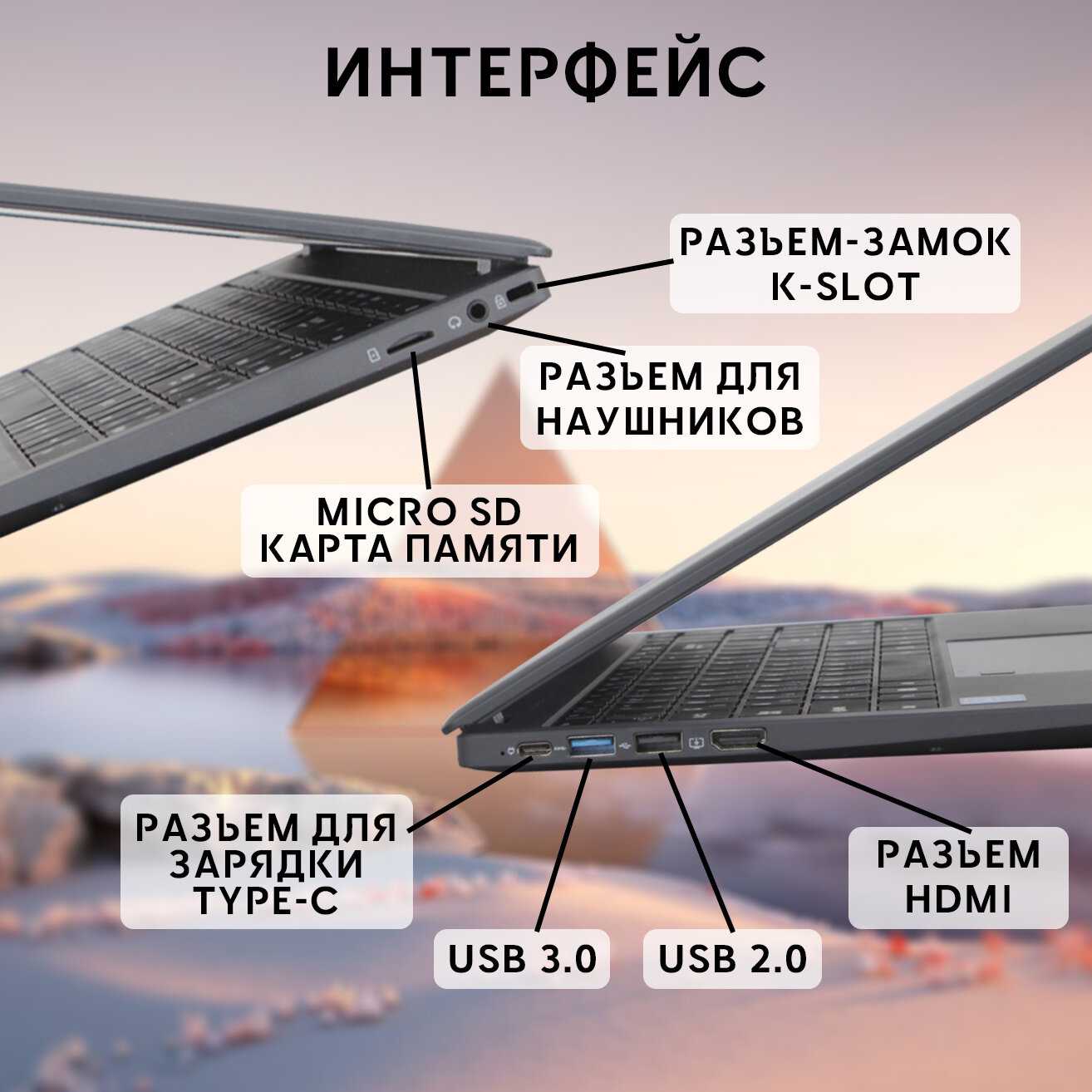 Ноутбук Ноутбук для работы и учебы (4-ядра, 16Гб, SSD 512Гб) фотография 3