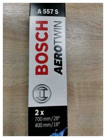Щетка стеклоочистителя бескаркасная Bosch Aerotwin A557S, 2 шт. фотография 3