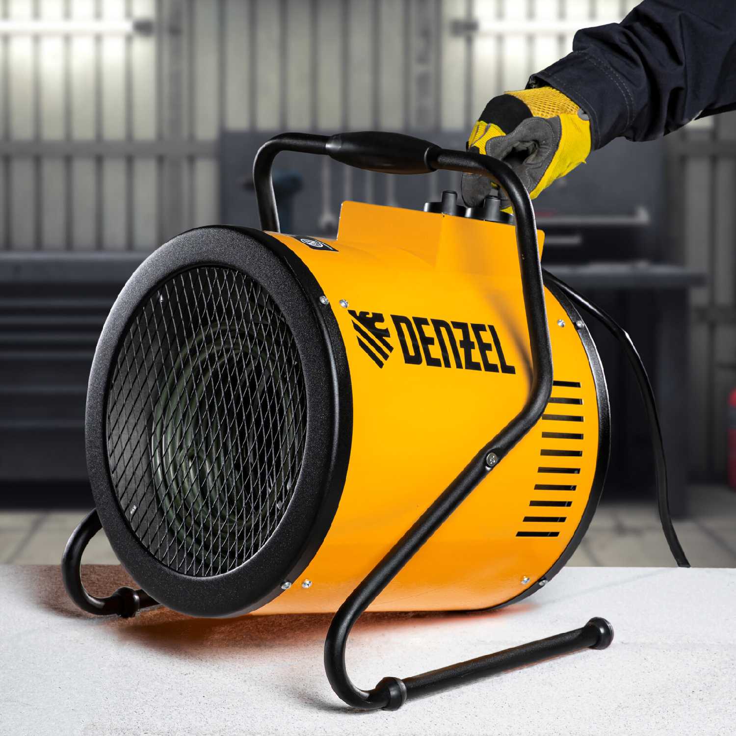 Тепловая пушка Denzel SFH-9000 400 В, 720 м3/ч, 3 реж. вентилятор, 6000/9000 Вт (96439) фотография 4