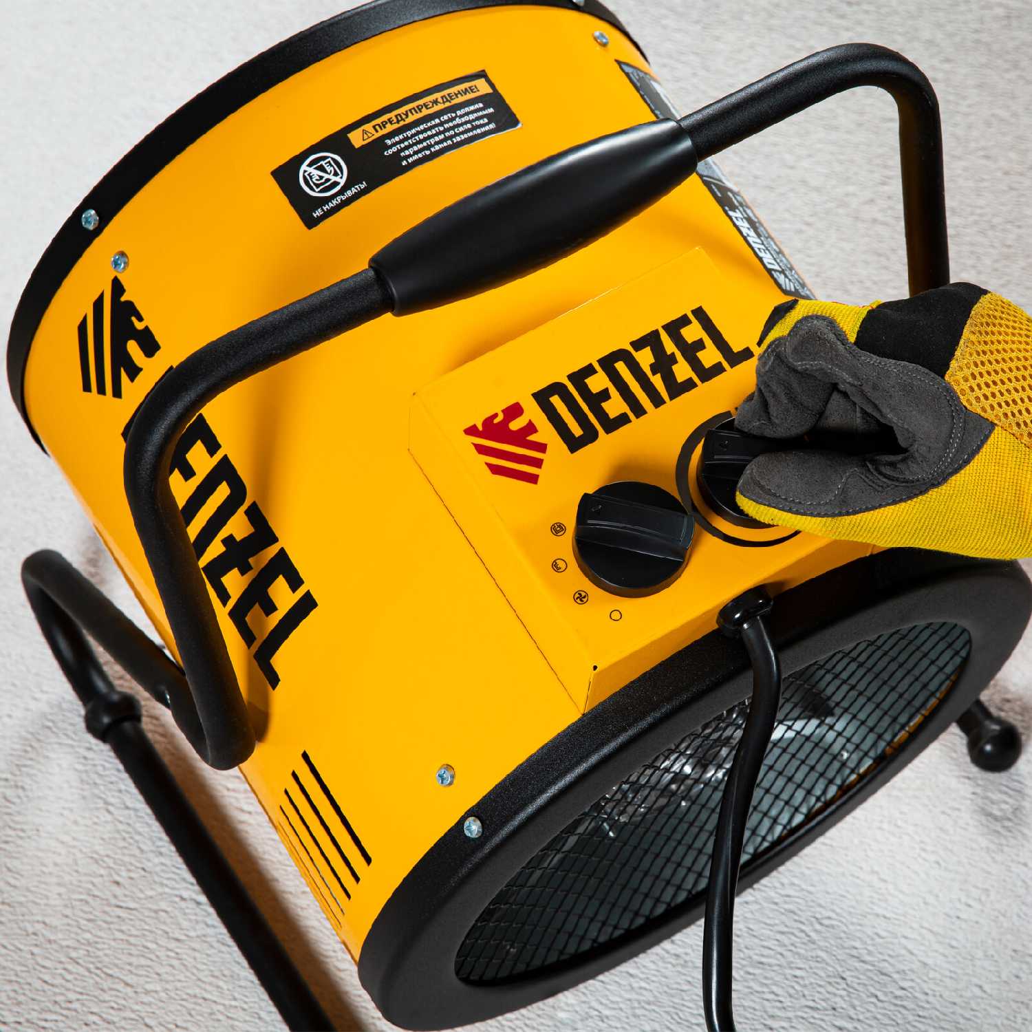 Тепловая пушка Denzel SFH-9000 400 В, 720 м3/ч, 3 реж. вентилятор, 6000/9000 Вт (96439) фотография 5