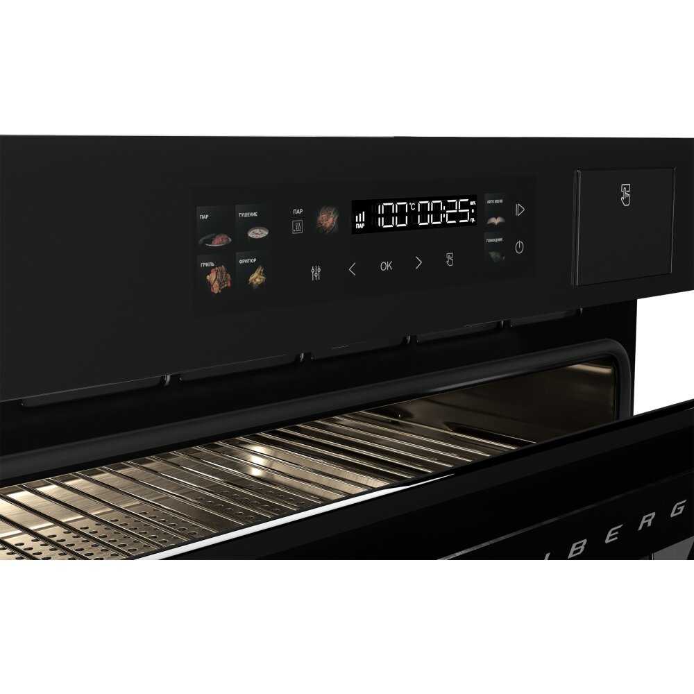 Духовой шкаф HIBERG S-VMF 5515 B SMART, встраиваемый, с паром, гриль, фритюр фотография 3