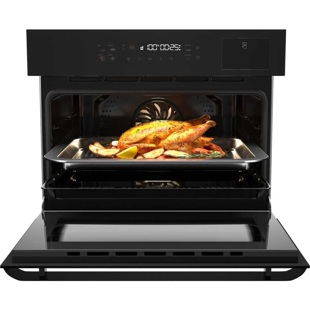 Духовой шкаф HIBERG S-VMF 5515 B SMART, встраиваемый, с паром, гриль, фритюр фотография 4