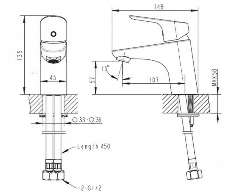 Смеситель Bravat F14898C-1 фотография 8