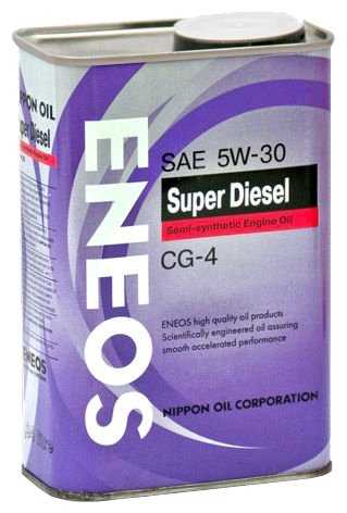 Полусинтетическое моторное масло ENEOS Super Diesel CG-4 5W-30