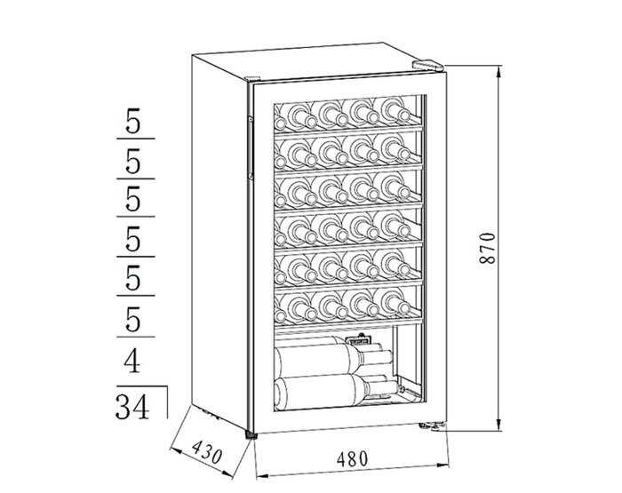 Винный шкаф MFWC-85S34 фотография 13