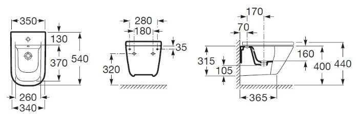 Биде подвесное Roca The Gap 357475000 с горизонтальным выпуском фотография 1
