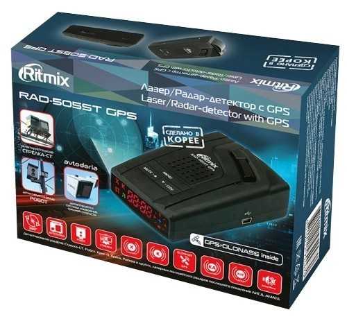 Радар-детектор Ritmix RAD-505ST GPS фотография 3