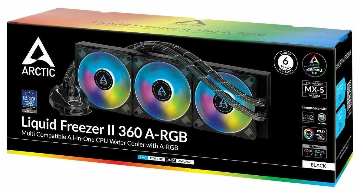 Система водяного охлаждения Arctic Liquid Freezer II (360 A-RGB) фотография 6