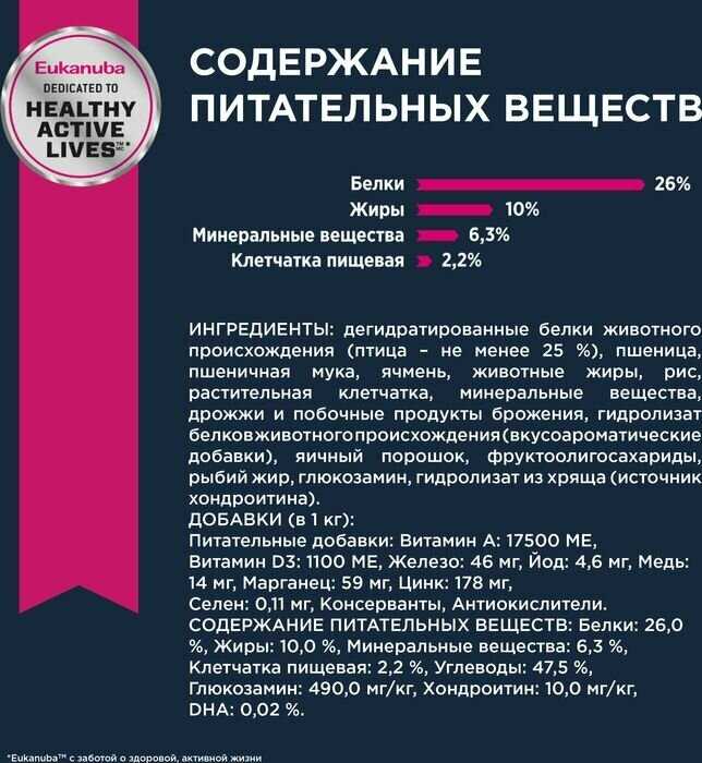 Корм для собак Eukanuba для пожилых собак фотография 14