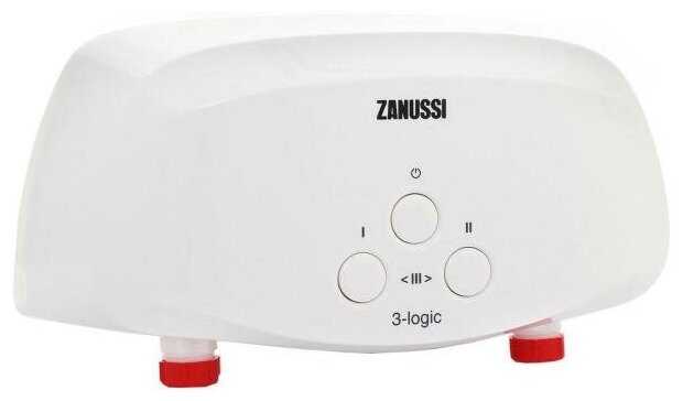 Проточный электрический водонагреватель Zanussi 3-logic 5,5 S, душ фотография 12