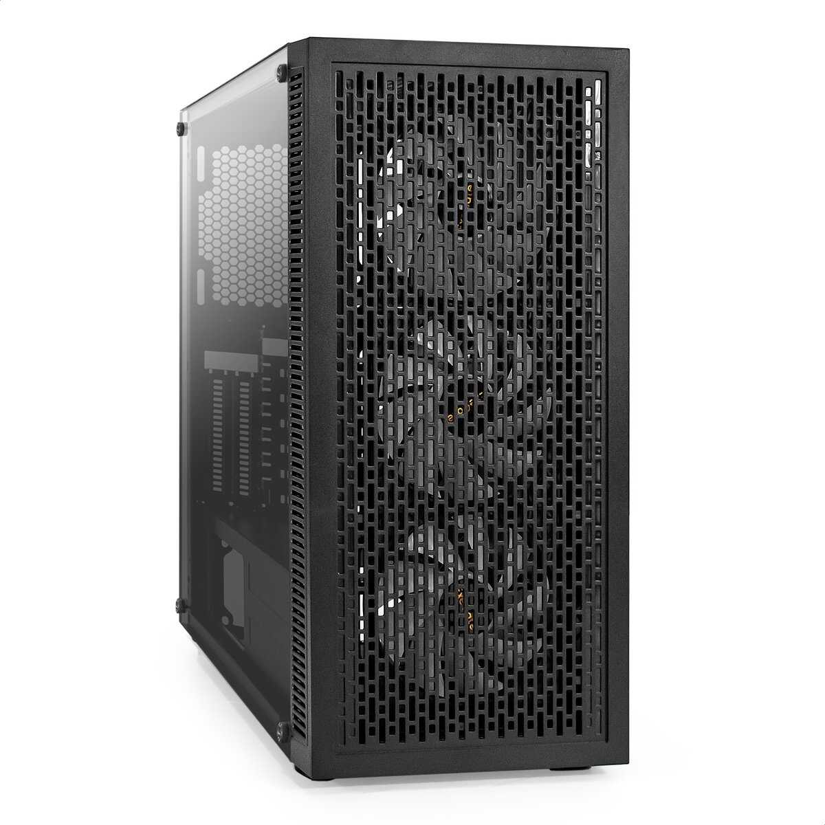 Корпус ExeGate EVO-5001A-450NPX (ATX, БП 450NPX, 2USB+1USB3.0+HD Audio, 3 вент.12см с RGB подсветкой, боковая панель - закаленное стекло) фотография 8