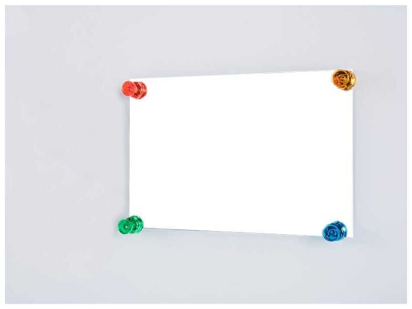 Доска стеклянная Deli 8736 стеклянная белый 90x120см стекло магнитный 4 магнита2 маркерастиратель фотография 2