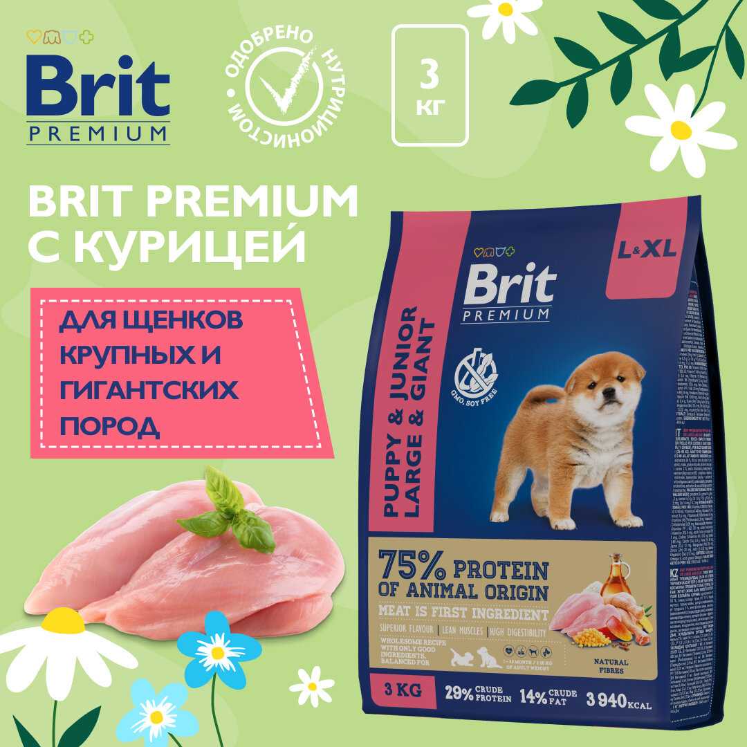 Корм для щенков и молодых собак Brit Premium (курица) фотография 9