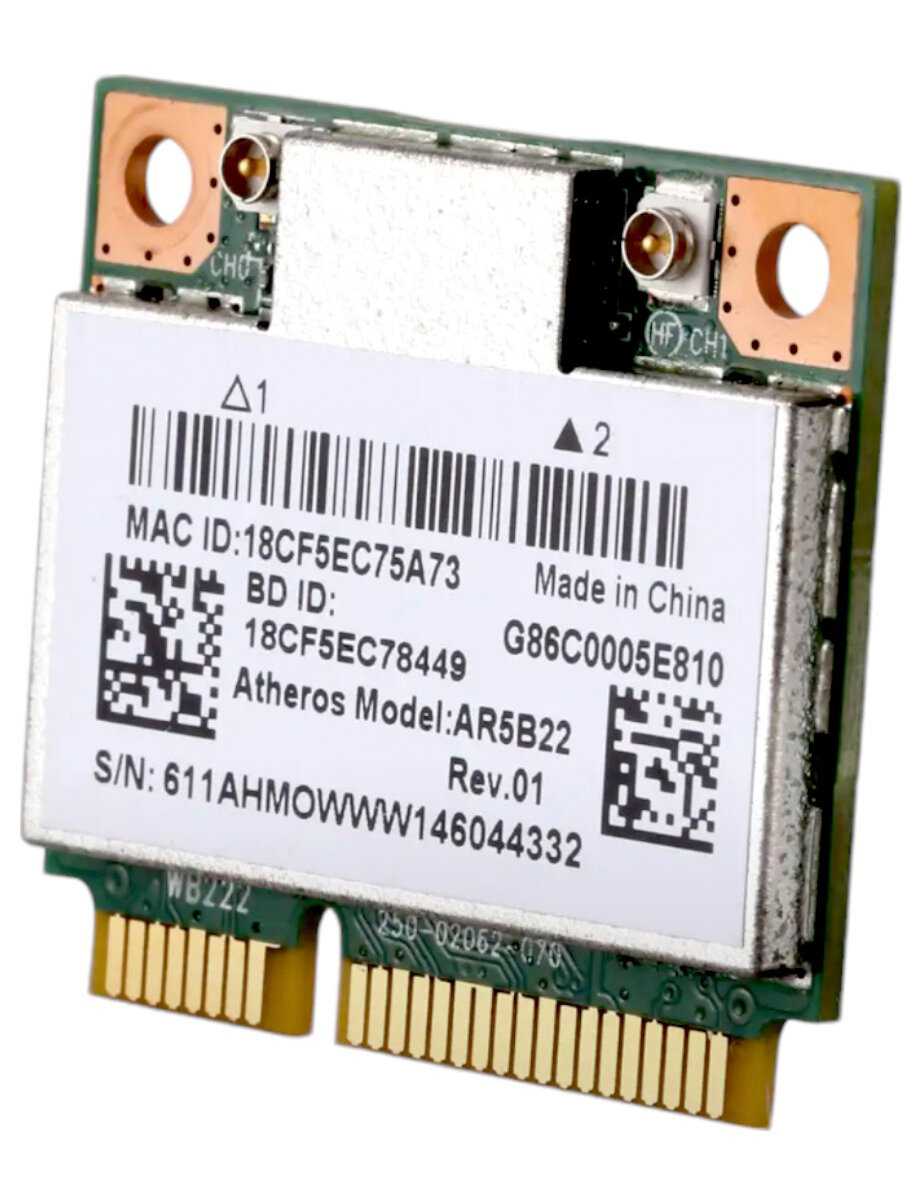 WiFi адаптер WiFi адаптер для ноутбука PCI-E (2 диапазона) фотография 3