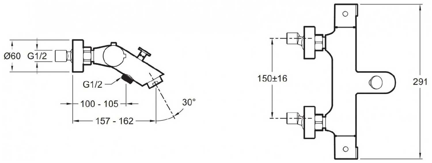 Термостат Jacob Delafon Brive (E24335-CP) фотография 14