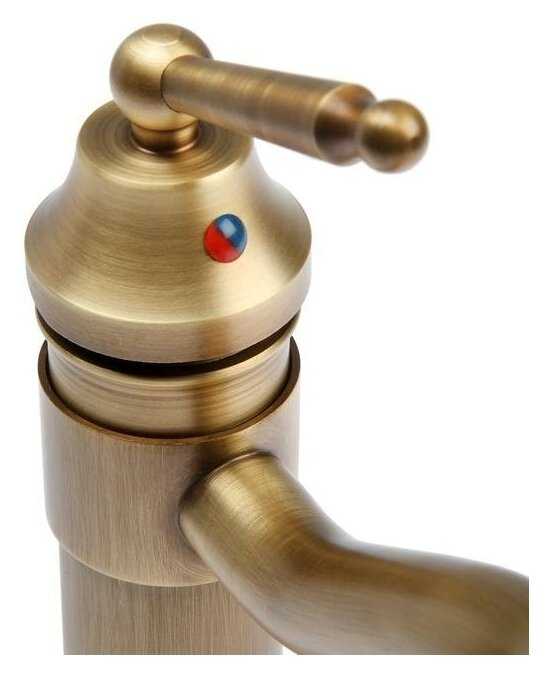 Смеситель для раковины (умывальника) ZEIN Ретро, 6926817, рычажный фотография 1