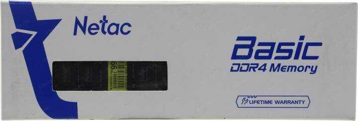 Оперативная память Netac Basic 16 ГБ DDR4 SODIMM CL22 (NTBSD4N32SP-16) фотография 14