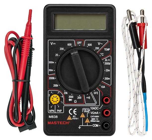Мультиметр цифровой Mastech M838 фотография 7