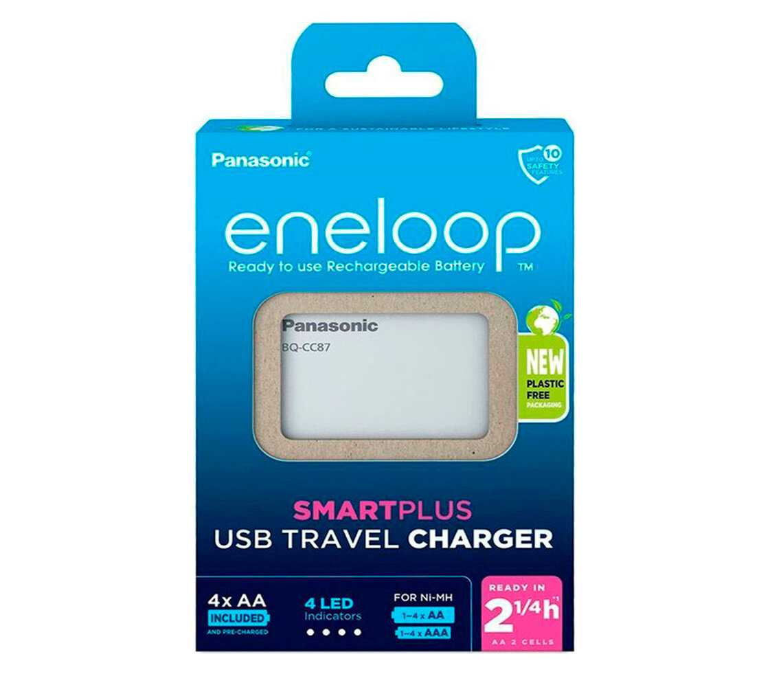 Зарядное устройство Panasonic Eneloop SmartPlus USB Travel Charger фотография 7