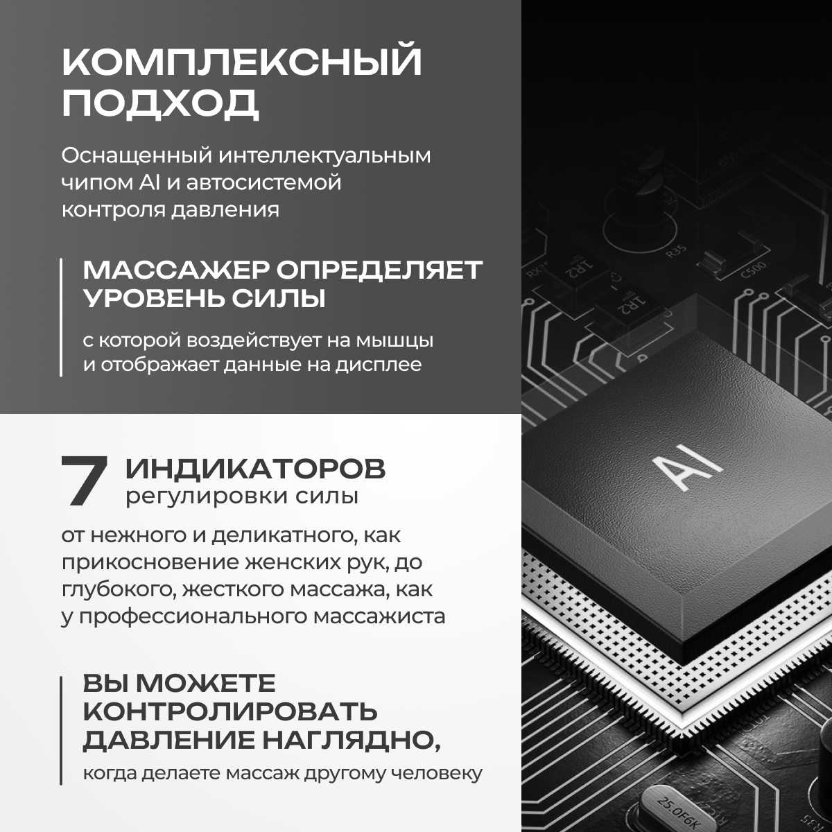 Перкуссионный массажер Массажер для шеи и плеч электрический фотография 34