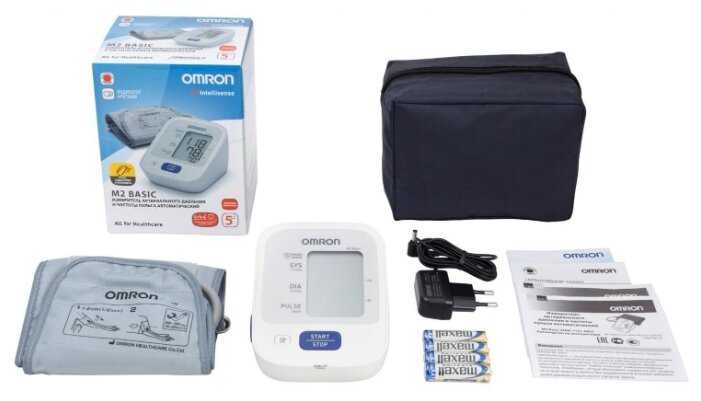 Тонометр Omron M2 Basic + адаптер (HEM 7121-ARU) фотография 9