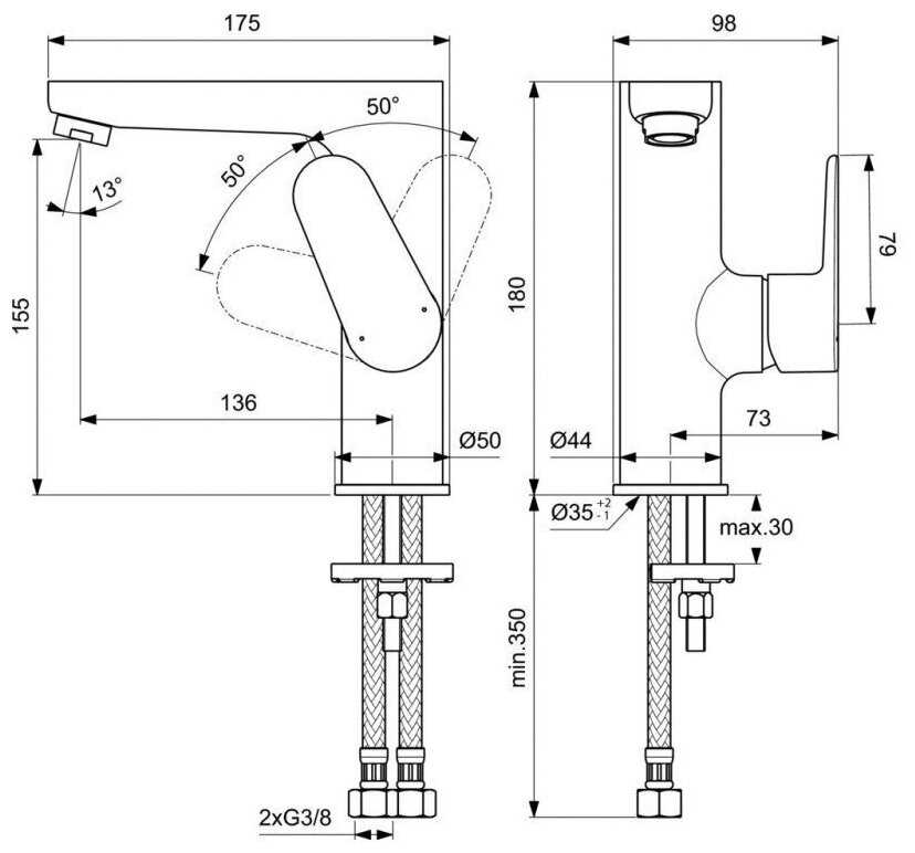 Смеситель Ideal Standard BC555AA фотография 3