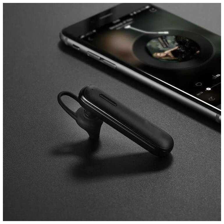 Bluetooth-гарнитура / Беспроводная бизнес-гарнитура / Черная / Моно гарнитура с микрофоном / Блютуз гарнитура фотография 4