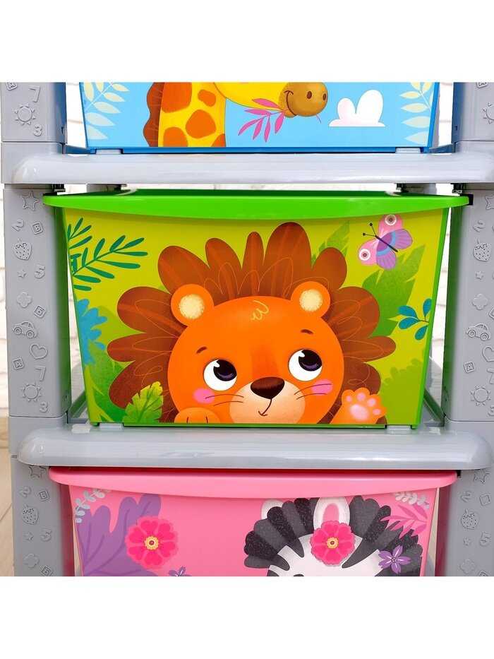 Комод детский Забавные животные фотография 9
