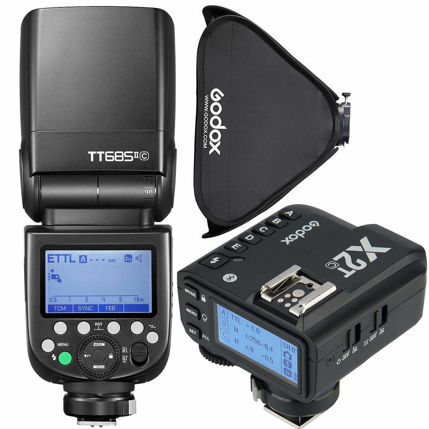 Вспышка Godox TT685IIC + X2T-C + Софт Godox 80 для Canon