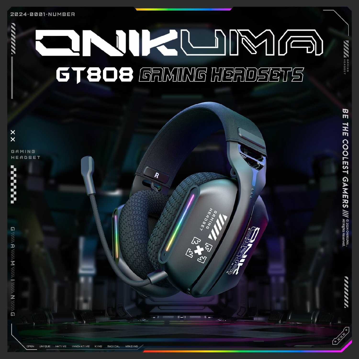 Игровая гарнитура Onikuma GT808 фотография 5