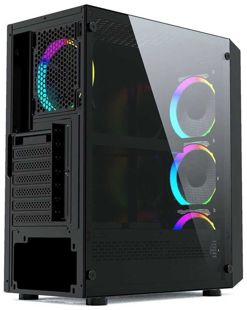 Компьютерный корпус PowerCase Mistral Z4 Mesh LED Black фотография 4