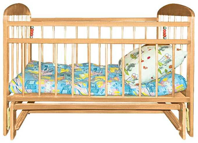 Кроватка Уренская Мебельная Фабрика Мишутка 11, классическая, поперечный маятник