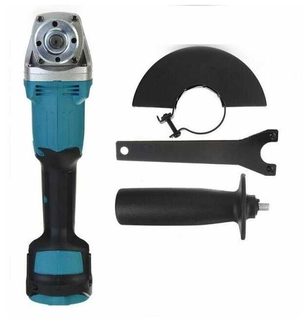 Аккумуляторная УШМ Drillpro 125 мм без АКБ, адаптирован к 18V батареи Makita фотография 2